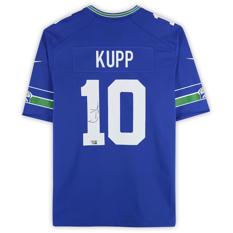 Cooper Kupp Autographed Seattle Seahawks Throwback Nike Game Jersey Fanatics