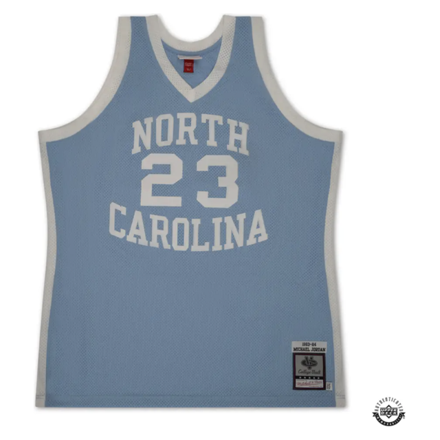Michael Jordan Autographed 1983-84 UNC Blue Authentic Jersey UDA