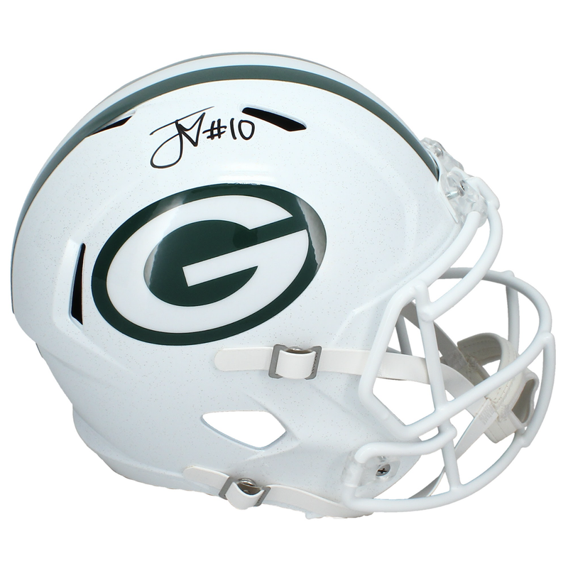Jordan Love Autographed Green Bay Packers Full Size Alt. Speed Helmet Beckett