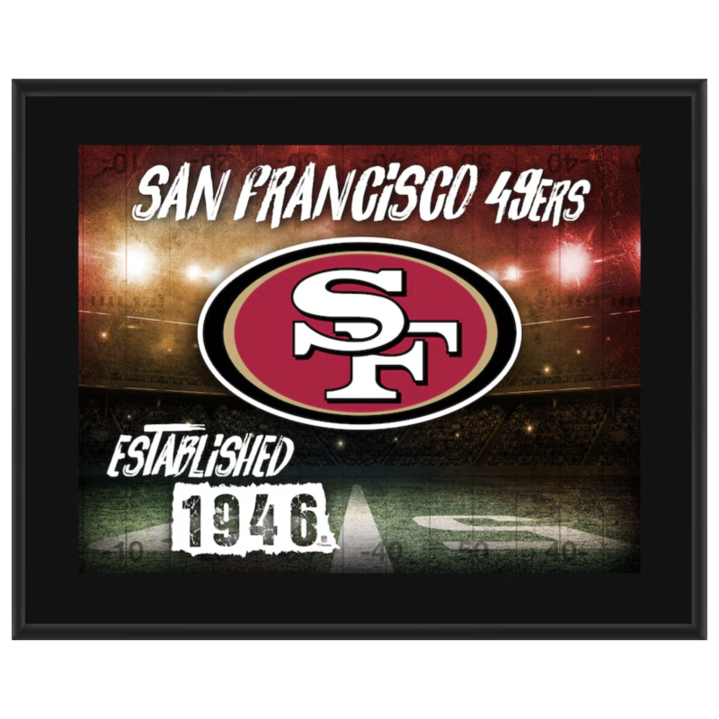 San Francisco 49ers 10.5" x 13" Team Logo Sublimated Plaque