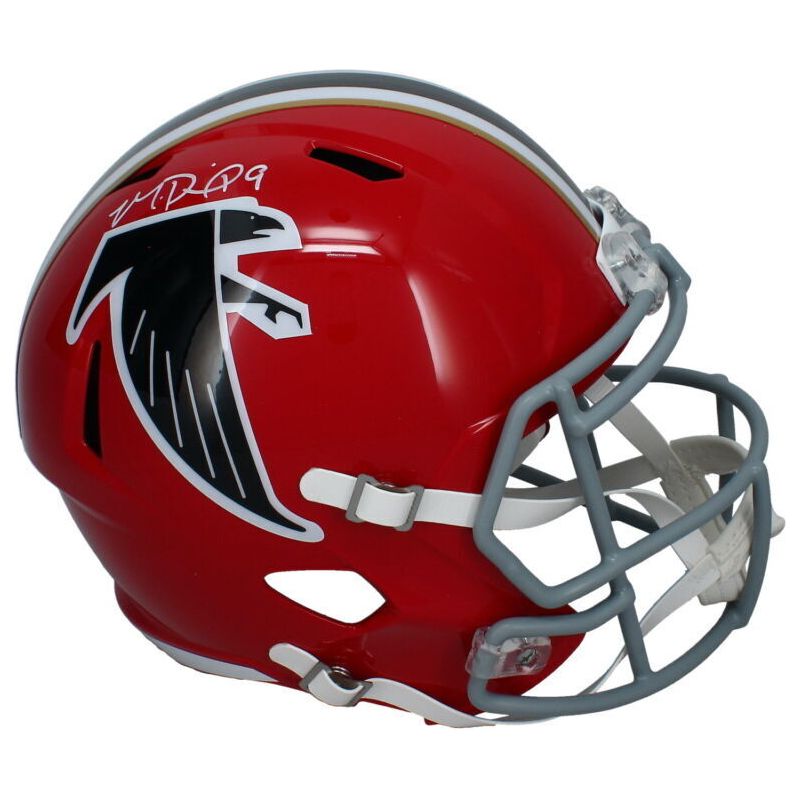 Michael Penix Jr. Autographed Falcons Throwback Full Size Speed Helmet Beckett