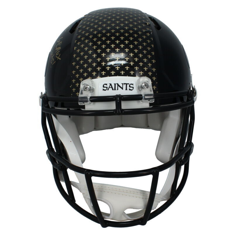 Rashid Shaheed Autographed New Orleans Saints "GEAUX SAINTS!" Saints Alt. Authentic Helmet Beckett