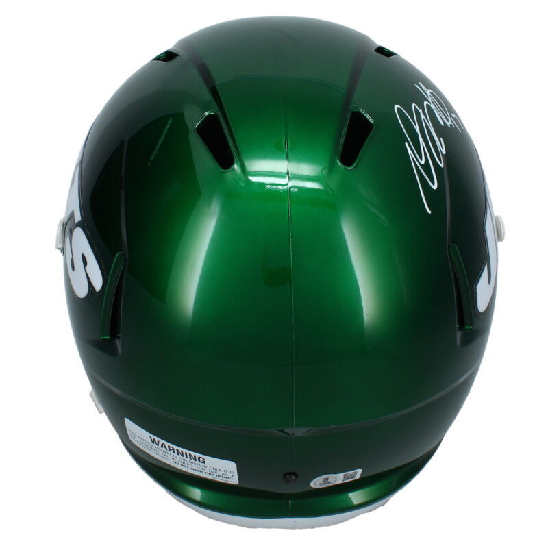 Davante Adams Autographed New York Jets Throwback Full Size Speed Helmet Beckett