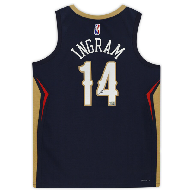 Brandon Ingram Autographed New Orleans Pelicans Nike Navy Jersey Fanatics