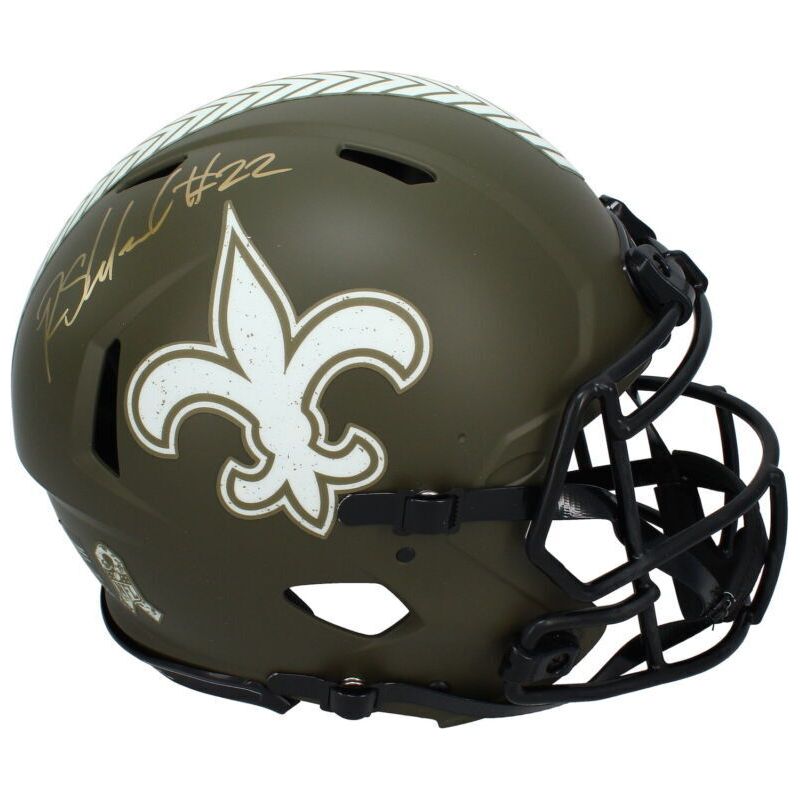 Rashid Shaheed Autographed New Orleans Saints 2022 STS Authentic Speed Helmet Beckett