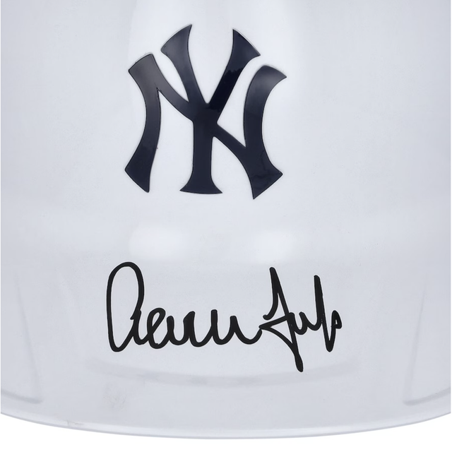 Aaron Judge Autographed New York Yankees Chrome Batting Helmet Fanatics