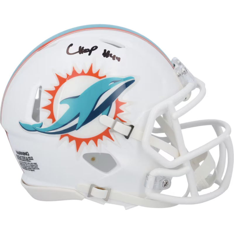 Chop Robinson Autographed Miami Dolphins Mini Speed Helmet Fanatics
