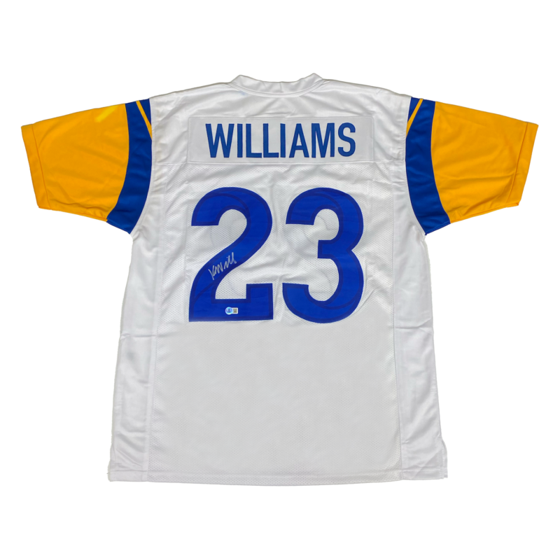 Kyren Williams of the Los Angeles Rams Autographed Custom White Jersey Beckett