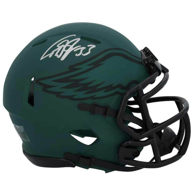 Cooper DeJean Autographed Eagles 'RAVE' Mini Speed Helmet Fanatics