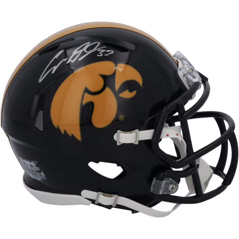 Cooper Dejean Autographed Iowa Hawkeyes Speed Mini Helmet Fanatics