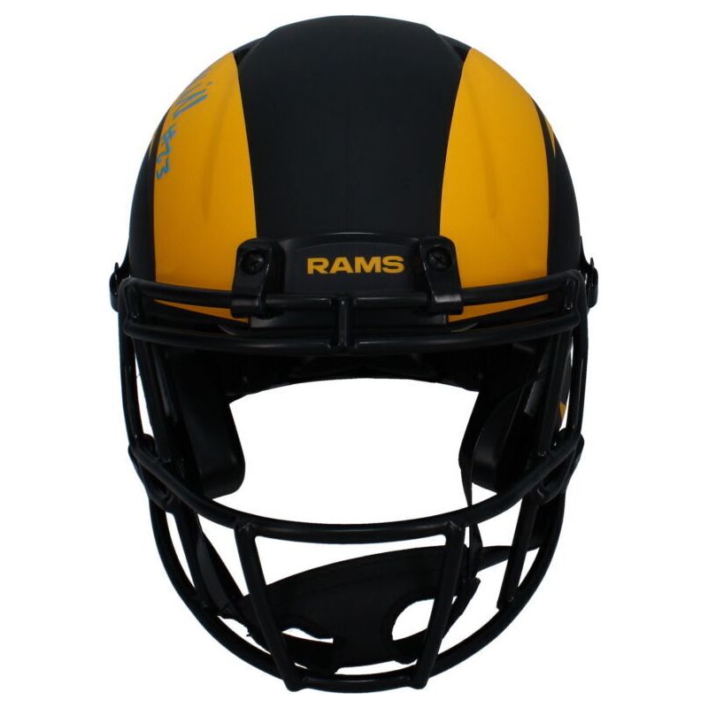 Kyren Williams Autographed (Blue) Rams Eclipse Authentic Speed Helmet Beckett