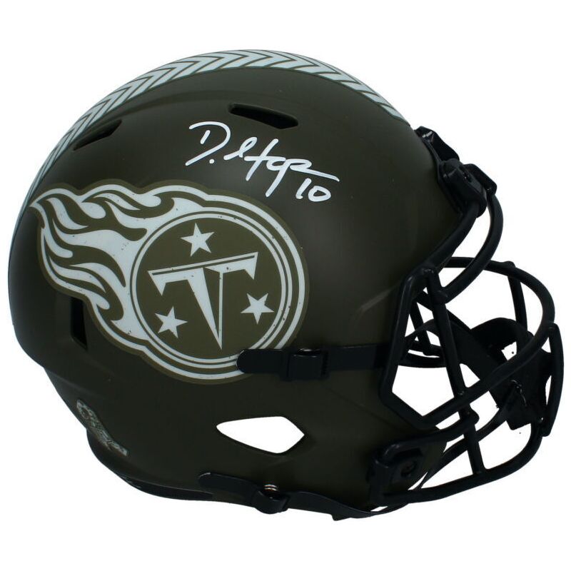 DeAndre Hopkins Autographed Tennessee Titans STS Full Size Speed Helmet Beckett