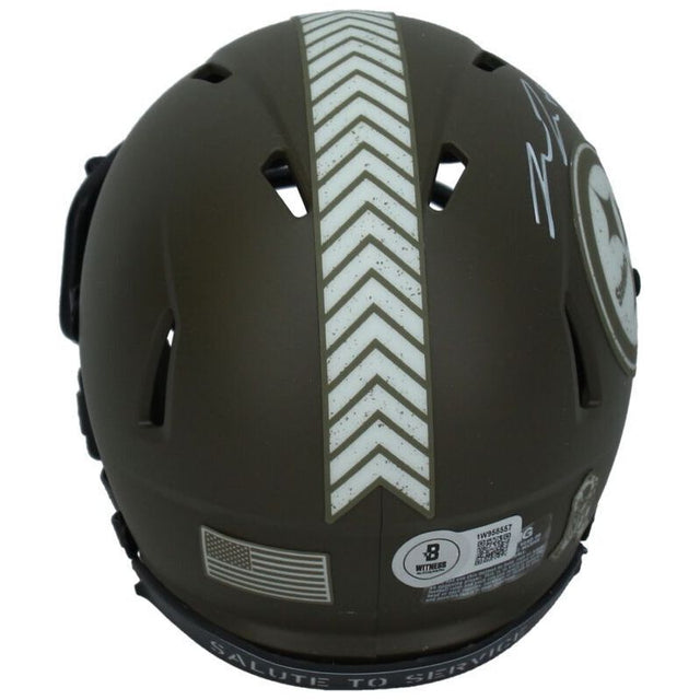 Pat Freiermuth Autographed Pittsburgh Steelers '22 STS Mini Speed Helmet Beckett