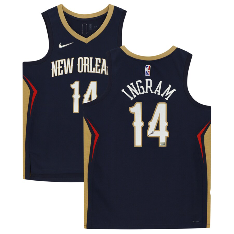 Brandon Ingram Autographed New Orleans Pelicans Nike Navy Jersey Fanatics