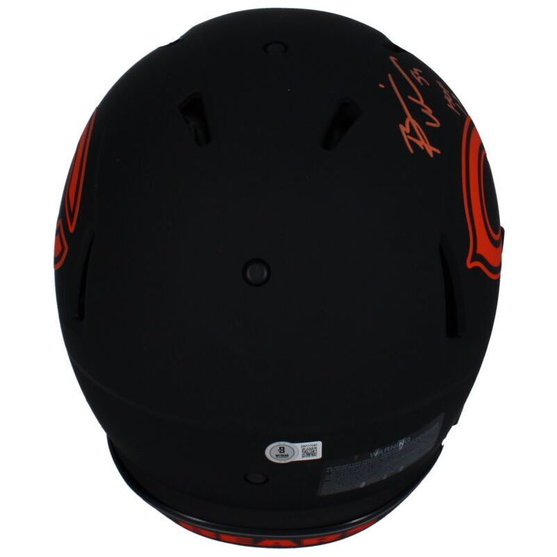 Brian Urlacher Autographed "HOF 18" Chicago Bears Eclipse Authentic Speed Helmet Beckett