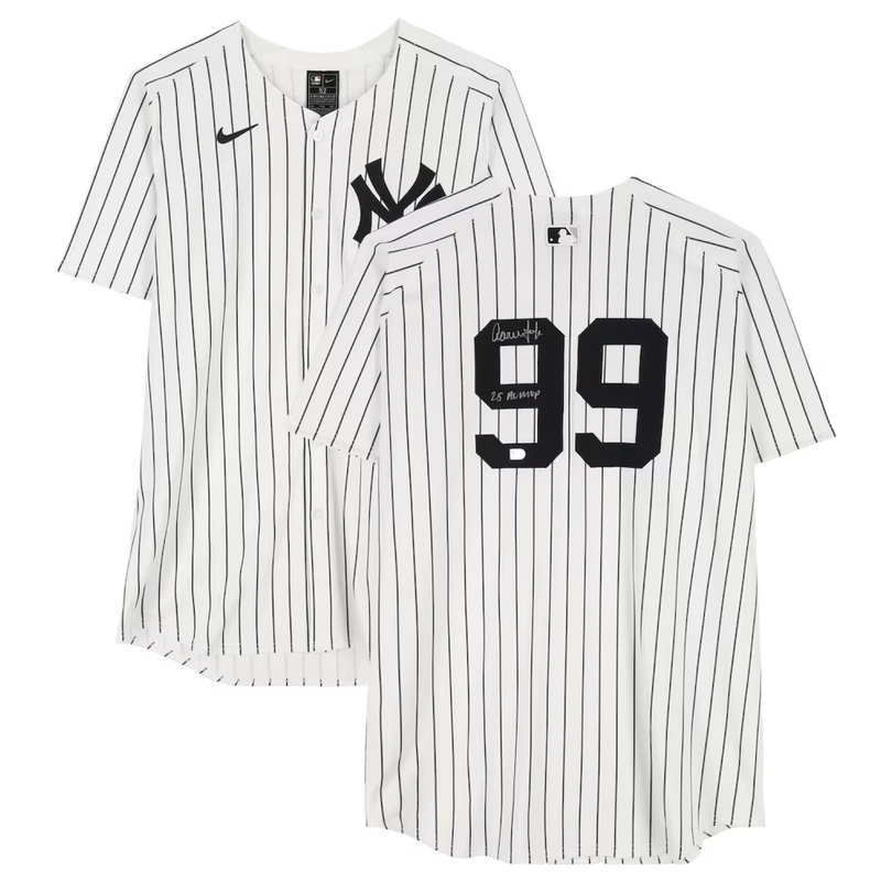 Aaron Judge Autographed New York Yankees "2025 AL MVP" Jersey Fanatics