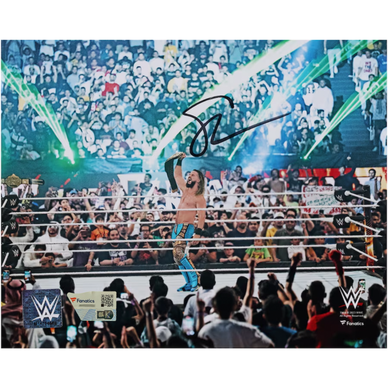 Seth Rollins Autographed Night of Champions Celebration 8" x 10" Print Fanatics