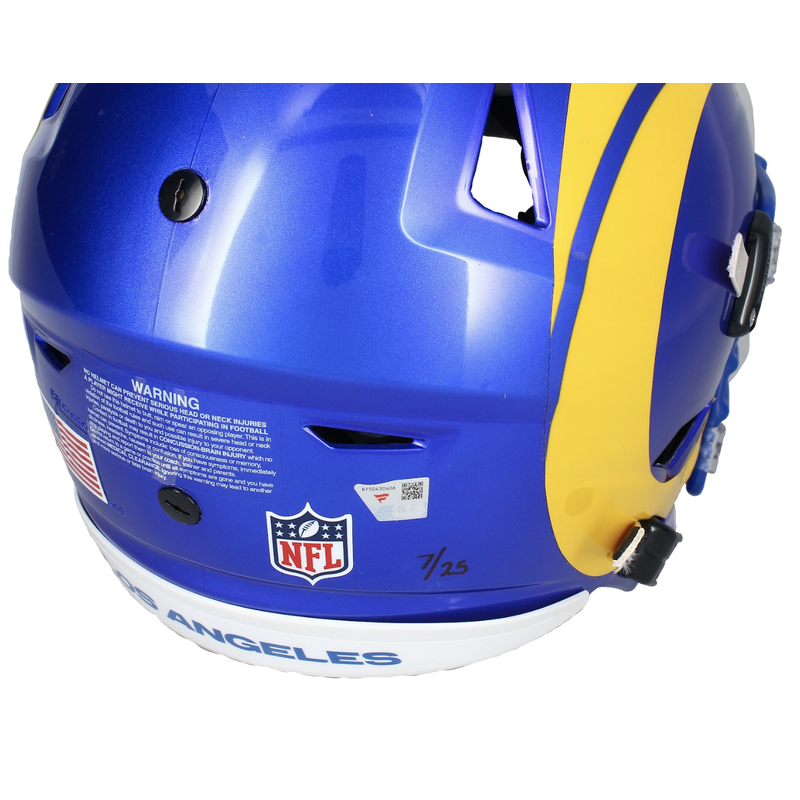 Puka Nacua Autographed / Inscribed Rams Authentic Speedflex Helmet Fanatics LE