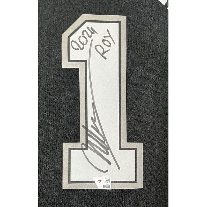 Victor Wembanyama Autographed "2024 ROY" San Antonio Spurs Black Icon Ed. Jersey Fanatics