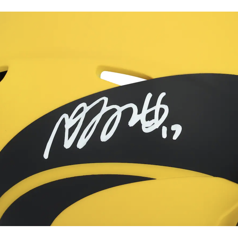 Davante Adams Autographed Los Angeles Rams 'RAVE' Mini Speed Helmet Fanatics