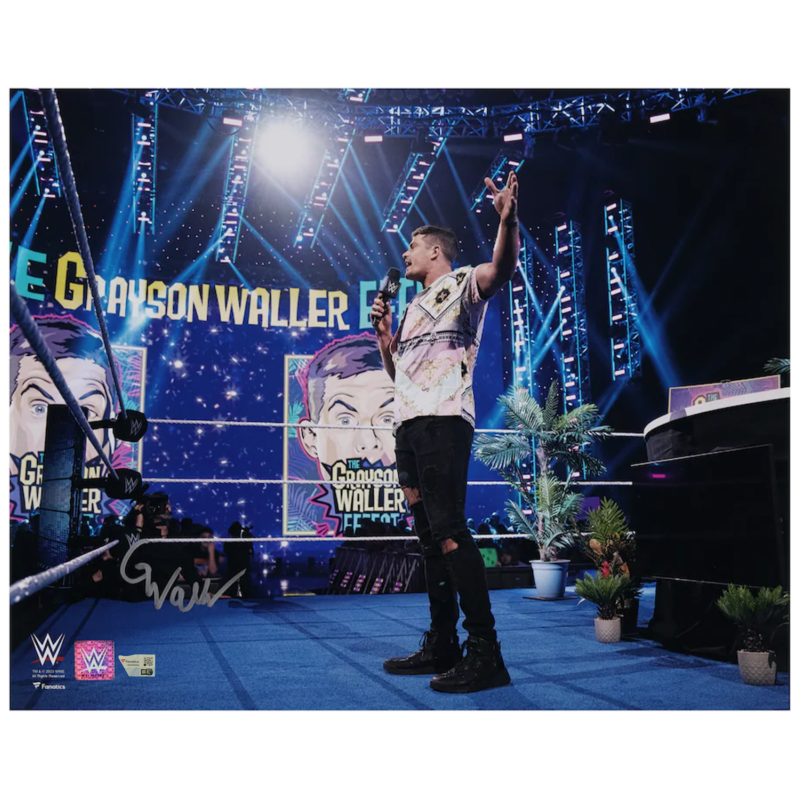 Grayson Waller Autographed WWE Standing In Ring 16" x 20" Photograph Fanatics