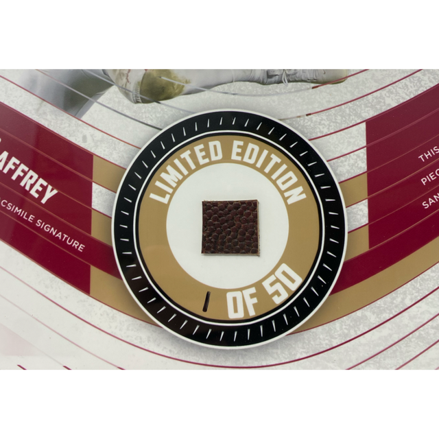 Christian McCaffrey 49ers Framed 15" x 17" Game Used Football Collage LE 1/50