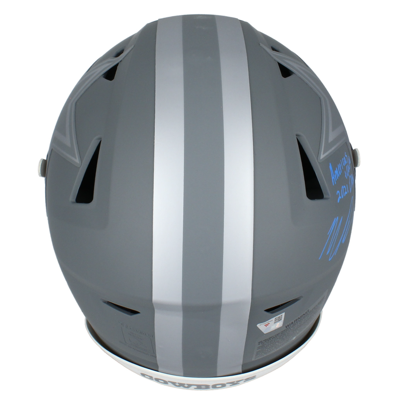 Micah Parsons Autographed "21 DROY" Cowboys Speedflex Helmet Fanatics LE 25