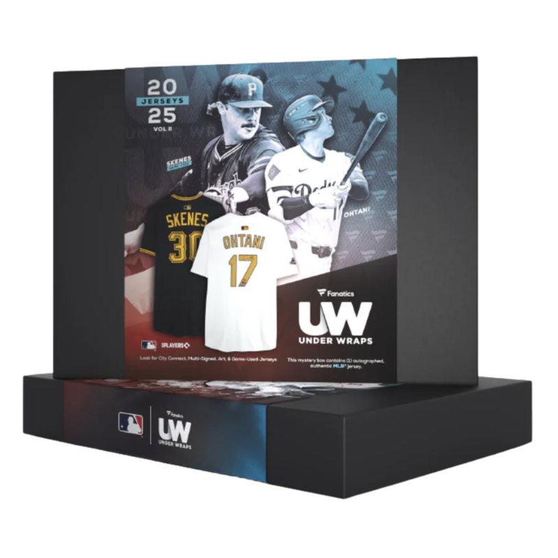 2025 MLB Under Wraps MLB Authentic Jersey Mystery Box (Ohtani, Skenes) Fanatics
