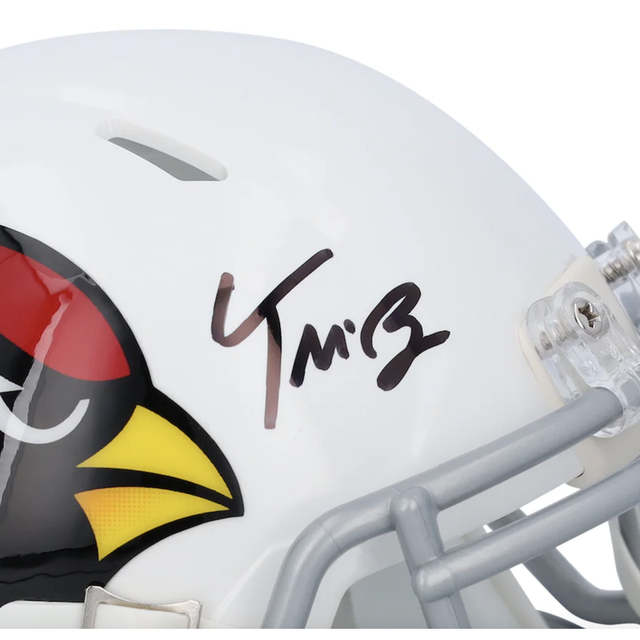 Trey McBride Autographed Arizona Cardinals Mini Speed Helmet Fanatics