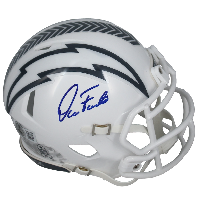 Dan Fouts Autographed Chargers 2024 STS Mini Speed Helmet Beckett