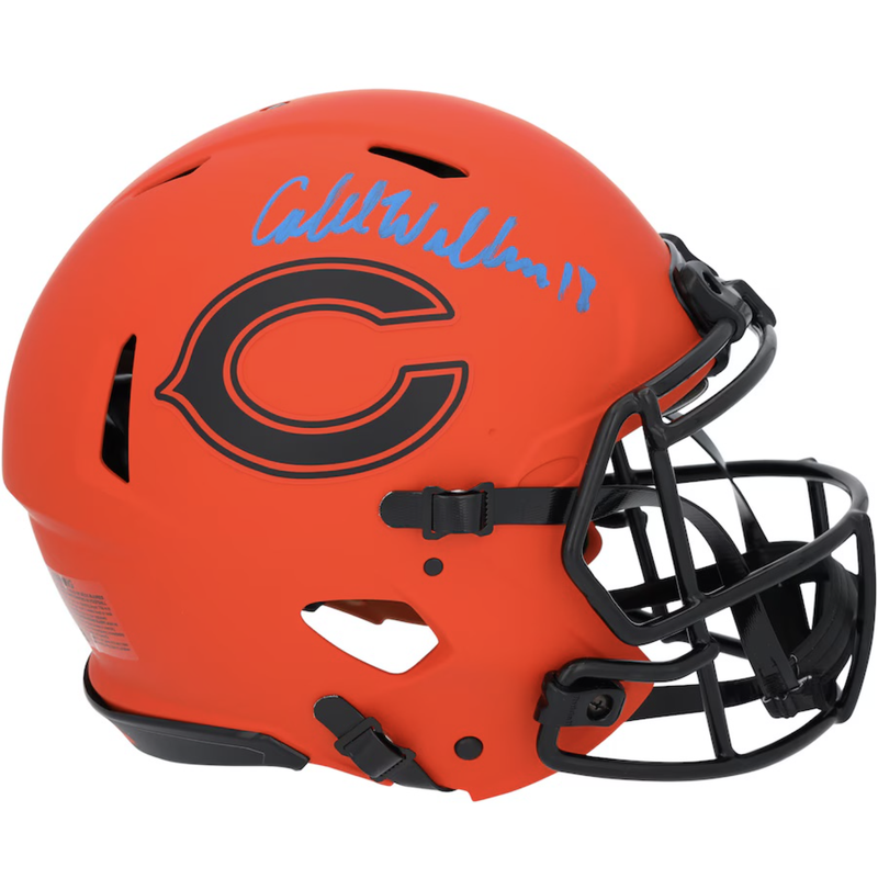Caleb Williams Autographed Chicago Bears 'RAVE' Authentic Speed Helmet Fanatics