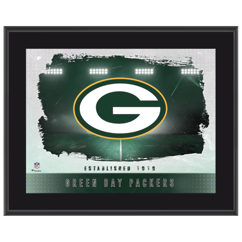 Green Bay Packers 10.5" x 13" Team Logo Sublimated Plaque