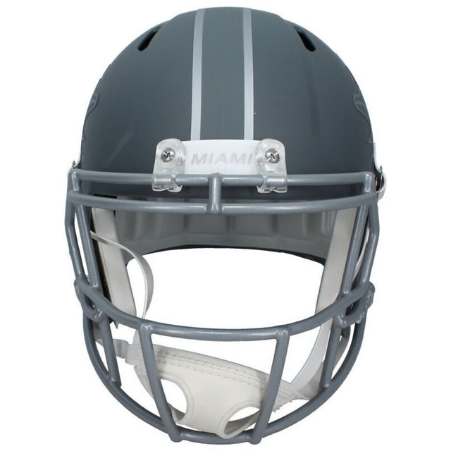 Odell Beckham Jr Autographed Miami Dolphins Slate Full Size Speed Helmet Beckett