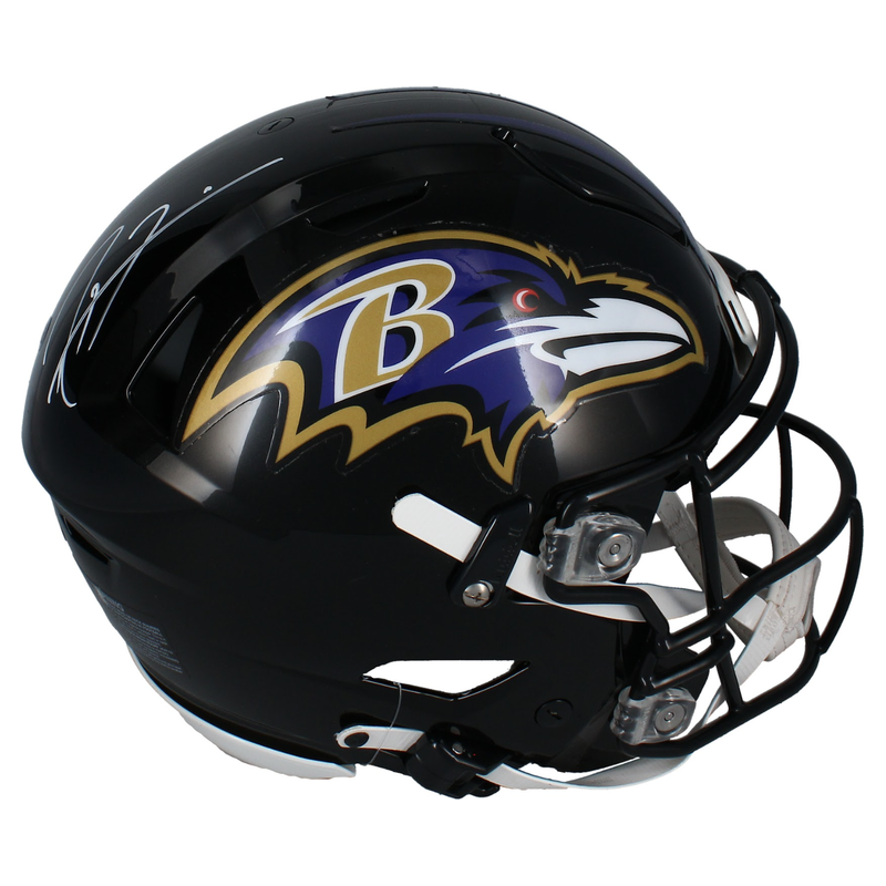 Ray Lewis Autographed Baltimore Ravens Authentic Speedflex Helmet Beckett