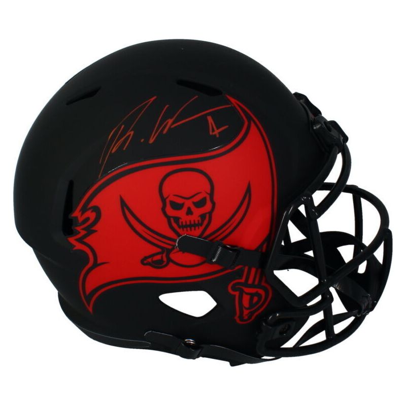 Rachaad White Autographed Tampa Bay Buccaneers Eclipse Full Size Helmet Beckett
