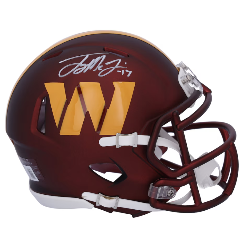 Terry McLaurin Autographed Washington Commanders Mini Speed Helmet Fanatics