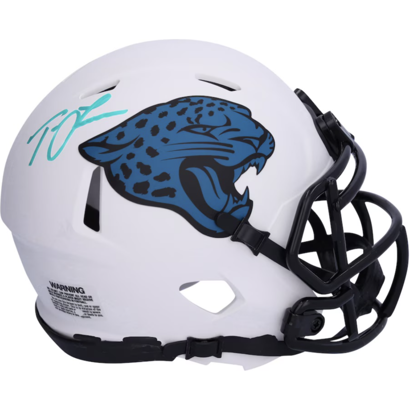 Trevor Lawrence Autographed Jaguars Mini Speed Lunar Eclipse Helmet Fanatics