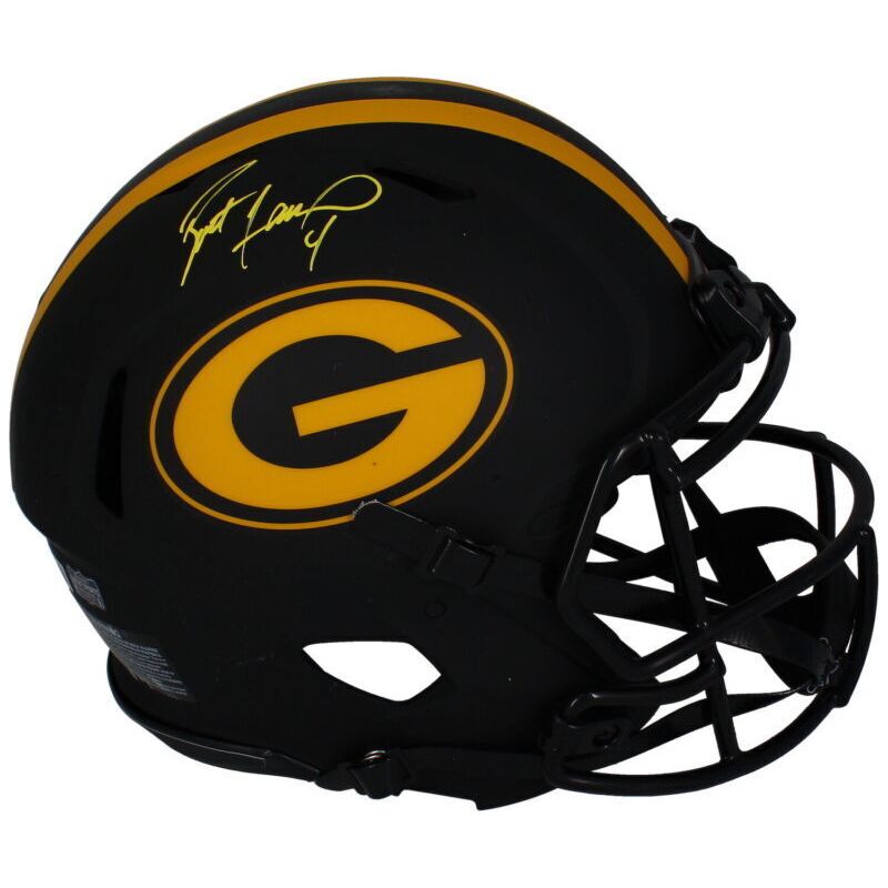 Brett Favre Autographed Packers Eclipse Authentic Speed Helmet Beckett