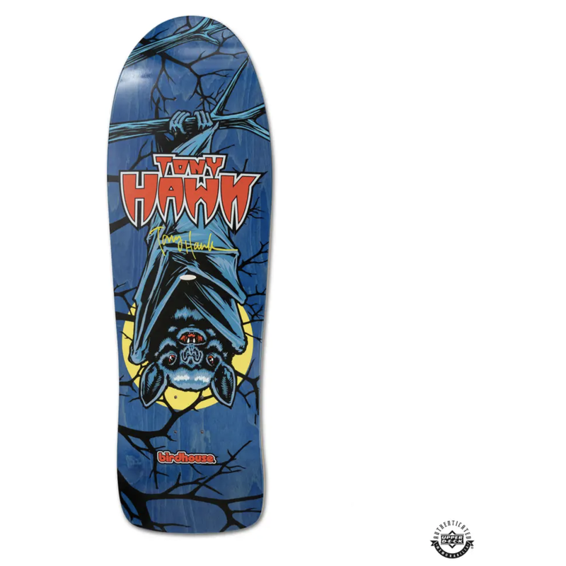 Tony Hawk Autographed Birdhouse Bat Deck 10.25 Skateboard Deck UDA