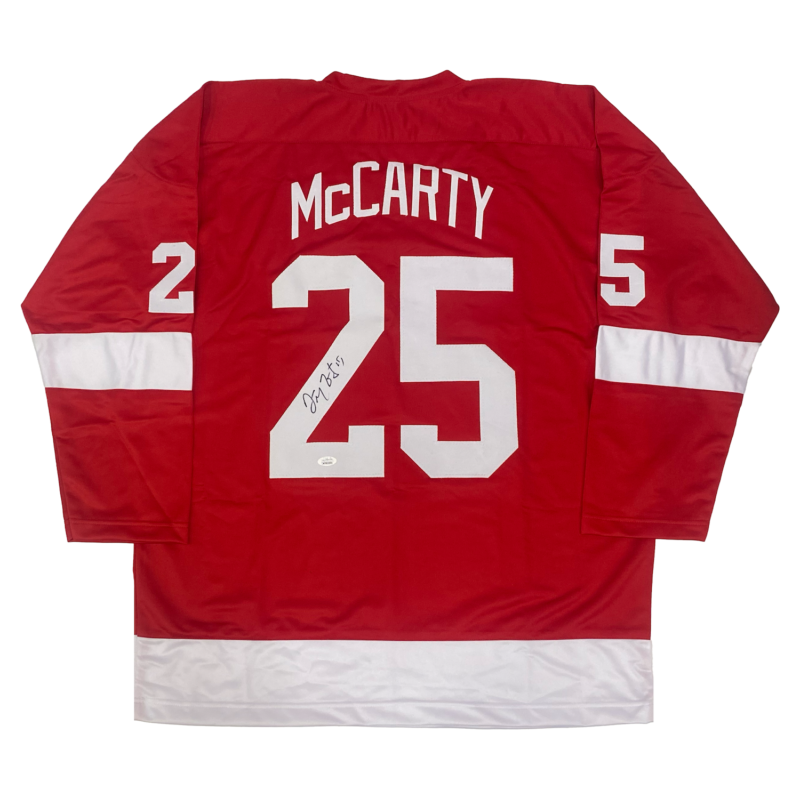 Darren McCarty Autographed Detroit Red Wings Red #23 Custom Hockey Jersey JSA Witnessed