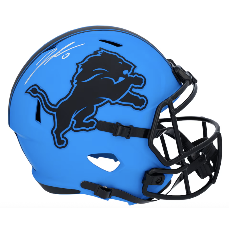Jahmyr Gibbs Autographed Detroit Lions Full Size 'RAVE' Speed Helmet Fanatics