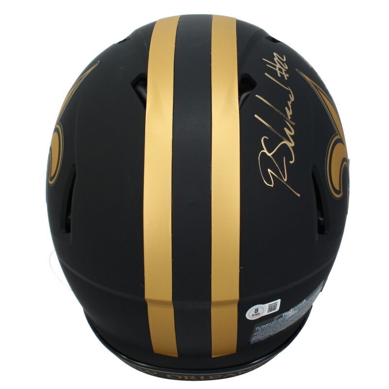 Rashid Shaheed Autographed New Orleans Saints GEAUX SAINTS! Saints Eclipse Authentic Helmet Beckett