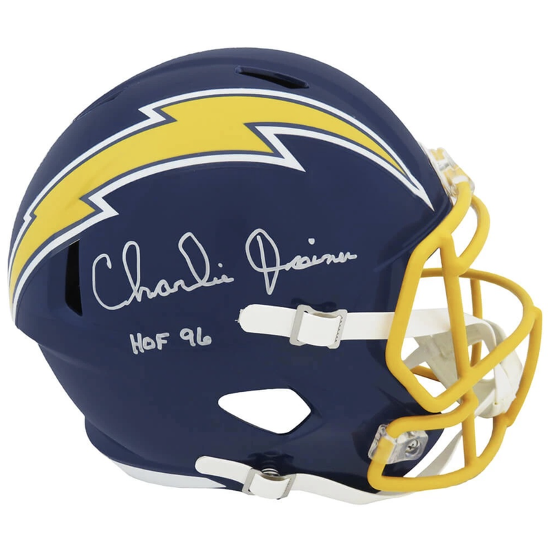 Charlie Joiner Autographed Chargers Throwback Full Size Helmet Schwartz
