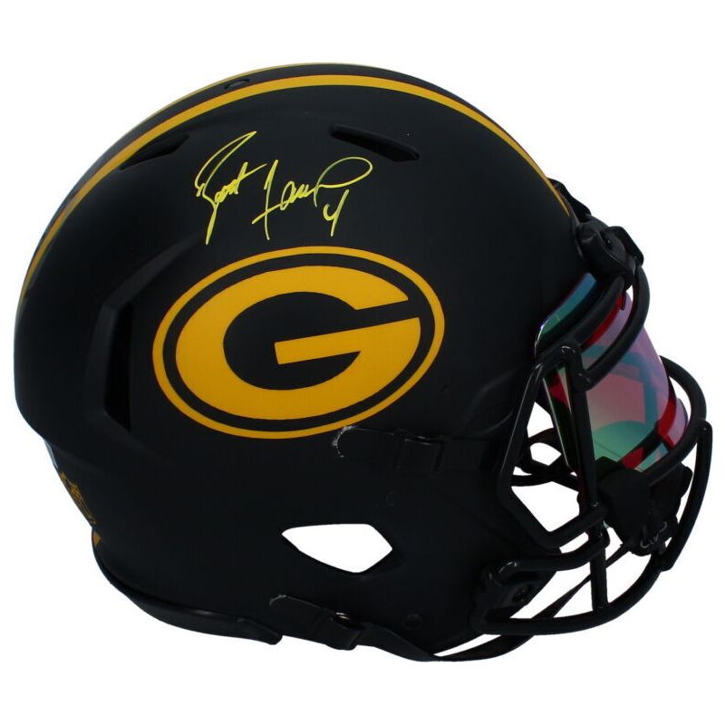 Brett Favre Autographed Packers Custom FSM Painted Alt. Speed Helmet Beckett