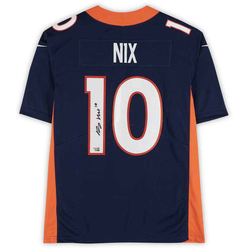 Bo Nix Autographed Denver Broncos Navy Limited Jersey Fanatics