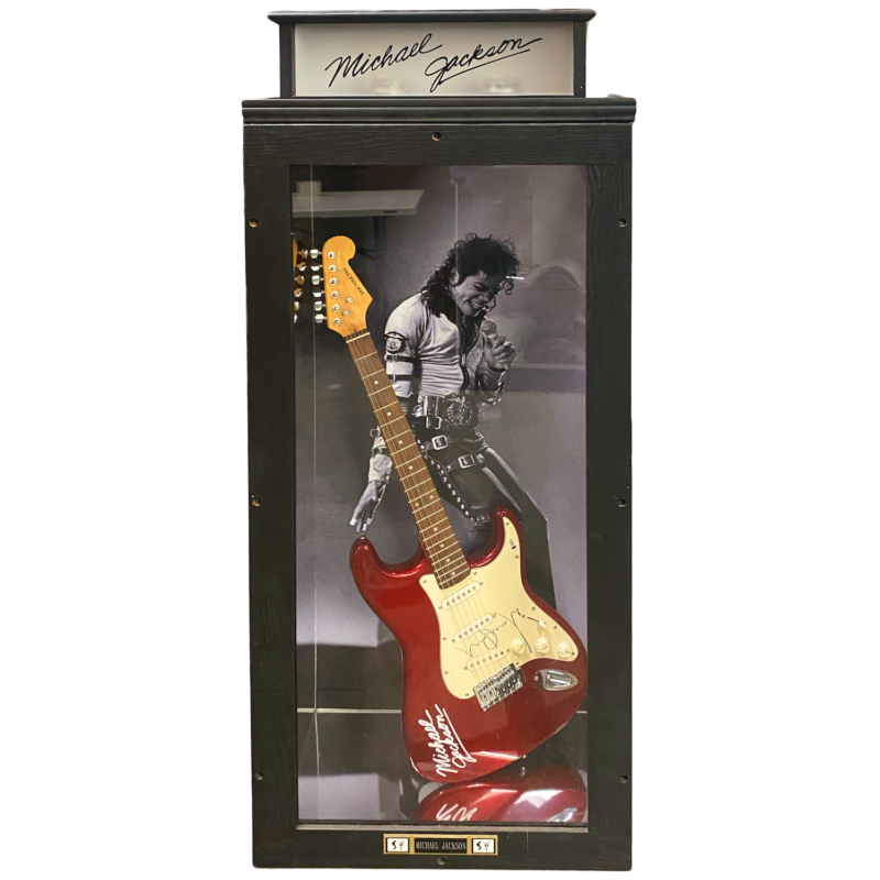 Michael Jackson Autographed New York Pro Official Guitar w/ Case Beckett