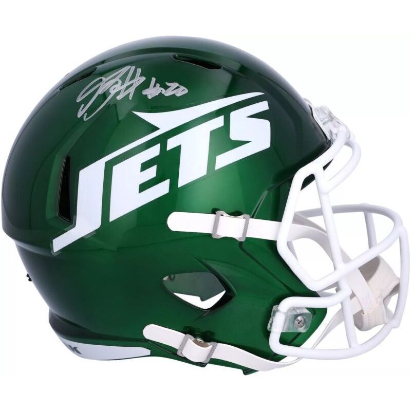 Breece Hall Autographed New York Jets 2024 Full Size Speed Helmet Fanatics