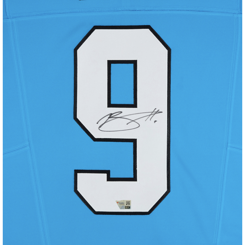 Bryce Young Autographed Carolina Panthers Nike Fuse Blue Limited Jersey Fanatics