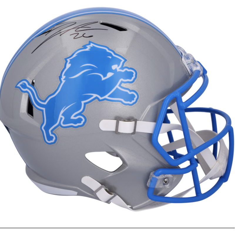 Jahmyr Gibbs Autographed Detroit Lions Full Size Speed Helmet Fanatics