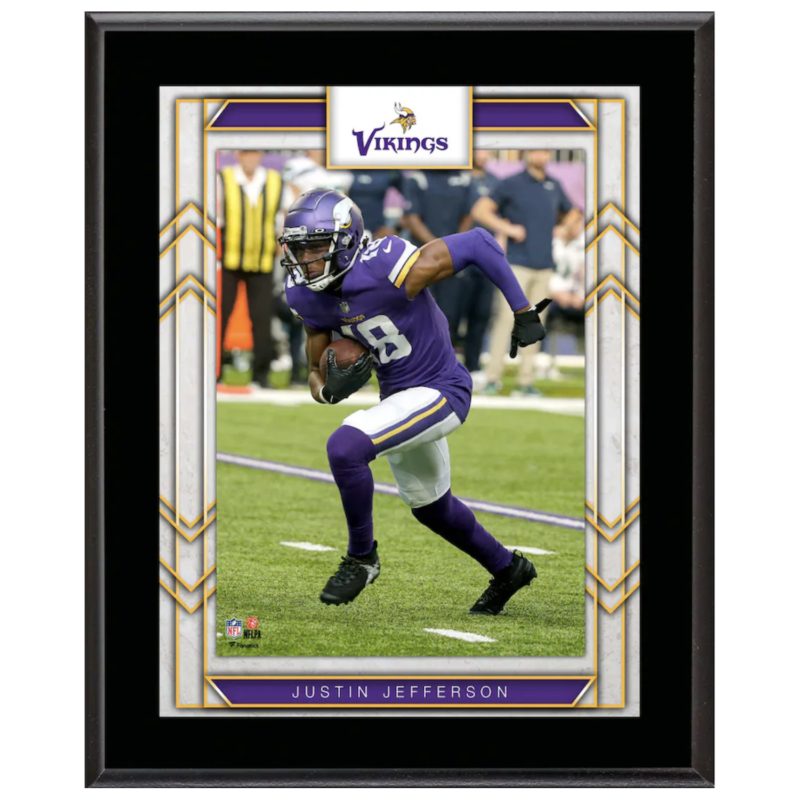 Justin Jefferson Minnesota Vikings 10.5" x 13" Sublimated Player Plaque